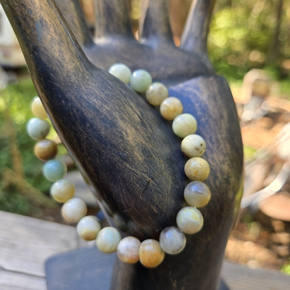 Moss Agate Natural gemstone bracelet - Picture 4 of 5